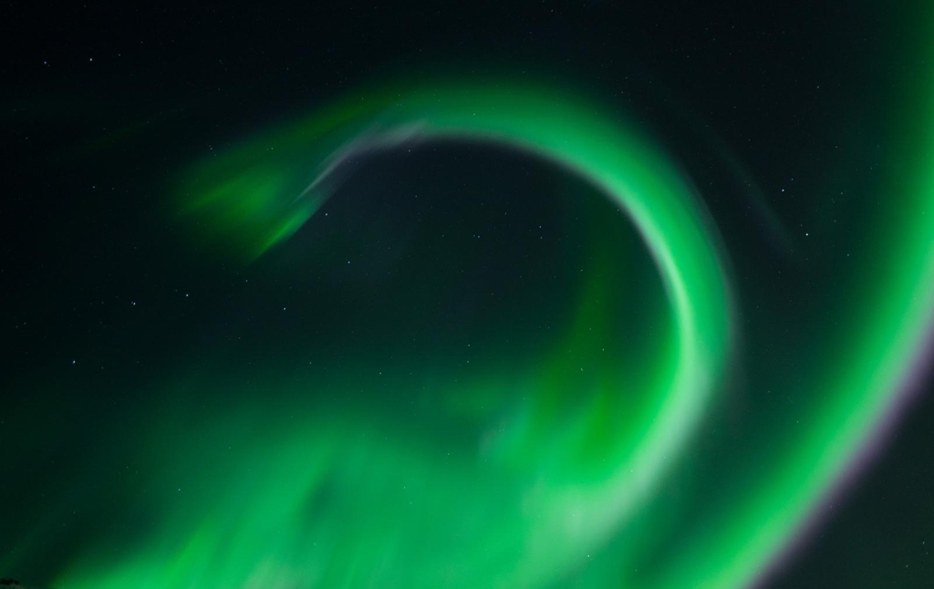 Aurora boreale in Islanda.